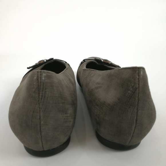 Munro Slip On Loafers Flats 9M Gray Nubuck - Picture 3 of 8